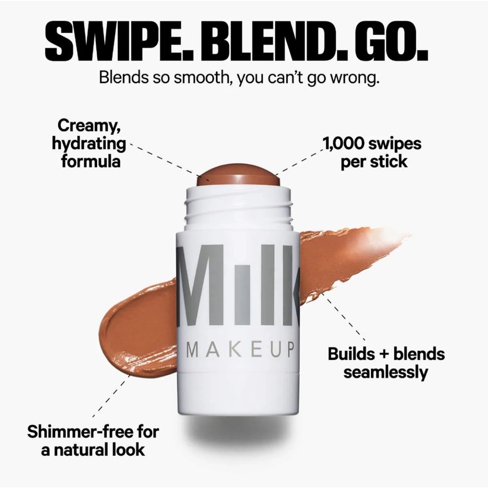 MILK Makeup Matte Cream Bronzer Stick BAKED 🪞 NEW IN BOX - Picture 4 of 6